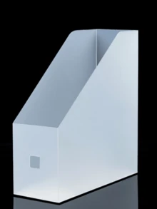 2pcs Desktop Storage Book Stand Box, File Rack, Photo Frame Organizer, Document Holder, Stationery Rack - Multicolor - View 2