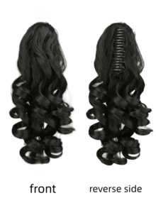 Claw Ponytails Hair Clip On Wavy Ponytails 12Inches Synthetic Hair Extension Hair Clip For Women Halloween Christmas - Multicolor - View 3