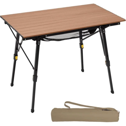 Portal Camping Tables That Fold Up Picnic Table Folding Portable With Height Adjustable Legs Collapsible Table 3ft Aluminium Rollup Outdoor Table Lightweight Foldable For Beach Fishing Garden BBQ