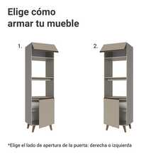 Mueble De Cocina Para Horno Madesa Nice 60cm con Pies CC - Beis - Ver 4