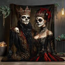 Nightmare Before Christmas  & Sally Patchwork Fleece Throw Blanket, Super Soft Warm Cozy Flannel For Couch Bed, 280 GSM Lightweight Plush, Great Gift For Fans, Home Decor, All Seasons - Multicolor 22 - View 38