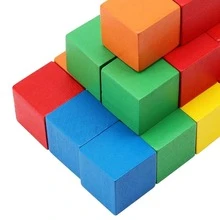 Vmingo Wooden Block Cubes Educational Game Square Colors Montessori Maze Crafts Educational Development Learning - Multicolor - View 5