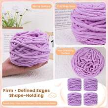 3pcs/300g Mixed Color Ice Bar Striped Yarn, Soft Chunky Yarn, Suitable For Hand Knitting DIY Soft & Thick Knitted Yarn, Can Be Used To Make Blankets, Scarves, Dolls, Slippers, Crochet Yarn