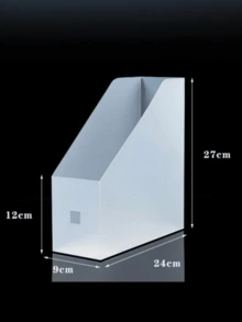 2pcs Desktop Storage Book Stand Box, File Rack, Photo Frame Organizer, Document Holder, Stationery Rack - Multicolor - View 5