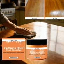 Jue Fish 木材护理抛光蜂蜡，家具翻新，增亮，除油，家用蜂蜡抛光 - 彩色 - 查看 1