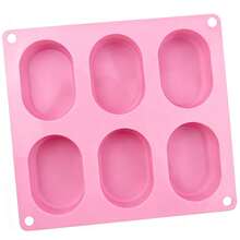 6-Cavity Oval Silicone Mold DIY Handmade Soap Candle Plaster Resin Mold Soap Mold Suitable For Handmade Soap, Candles, Plaster, Epoxy Resin And Other Creative Craft Products - A - View 10