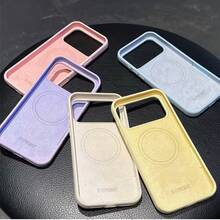 1 Piece Case Cover Liquid Silicone Magnetic Magsafe Anti-Drop 17 17 Pro 17 Pro Max Air Protection New Velvety - 黑色 - 查看 3