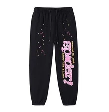 SP5DER Hoodie Cobweb Pattern Spider Worldwide Tracksuit Unisex Sweatshirt Men Women Graphic Outwear, Tracksuit Pullover Sweatshirt For Women Men Matching Hoodies For Couples - Black/pants - 查看 9