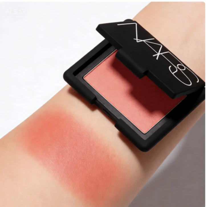 2,5g NARS Blush, Restrain Shade Professional Face Blush Powder, Perona Pipi Pigmen Mikronisasi Super Halus yang Ringan, - Merah - View 1