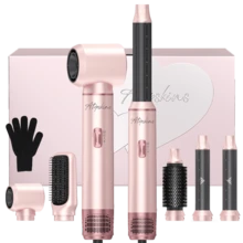 ATOPSKINS 2026 Upgraded 5-In-1 Curling Iron & Multi-Function Curler & Hair Dryer & Comb & Straightener, 3 Heat Settings - UK Plug(220-240V) - View 2