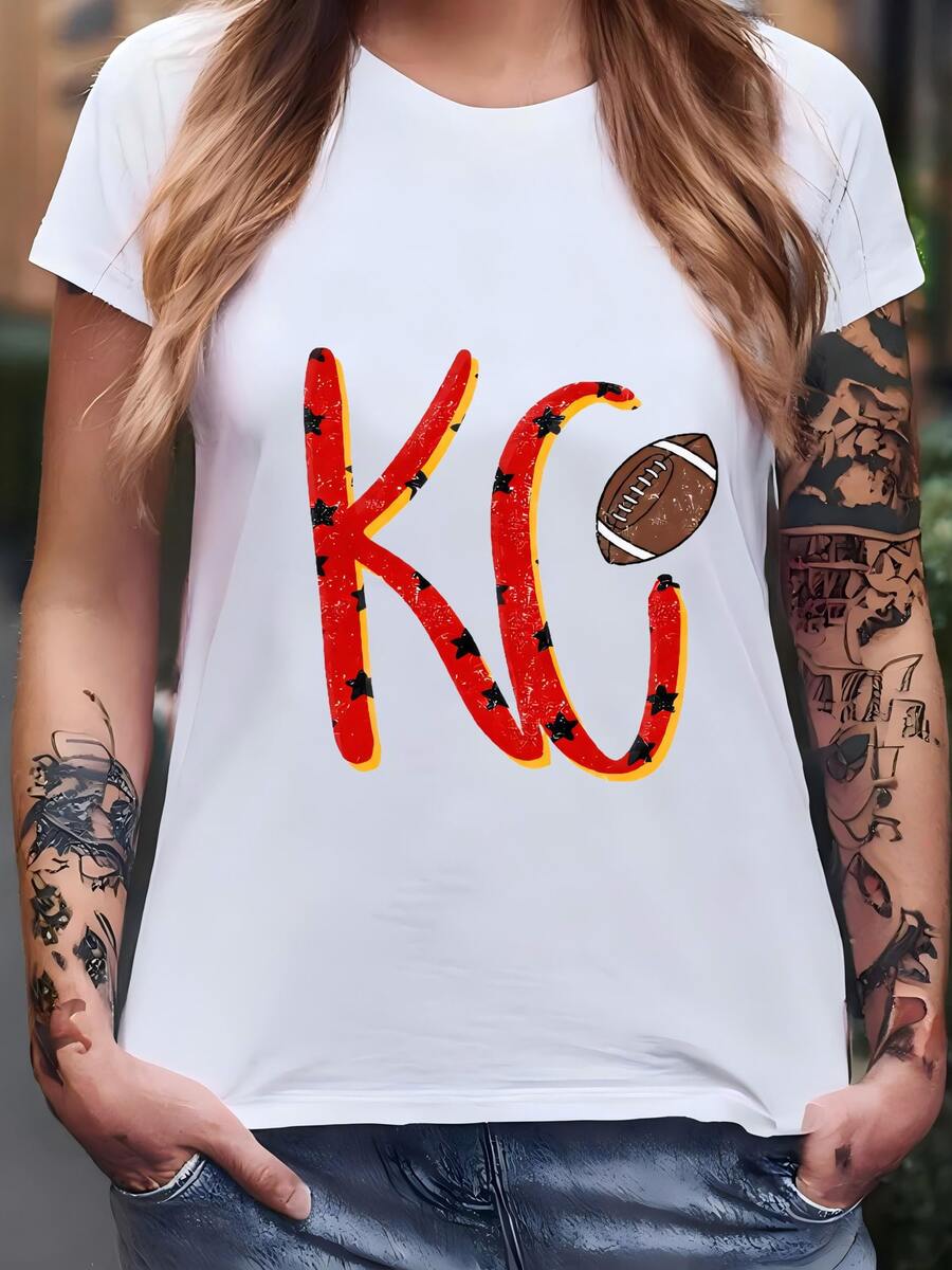 Camiseta De La Ciudad De Kansas, Camiseta De Fútbol De La Ciudad De Kansas, Camiseta De Fútbol De La Ciudad De Kansas, Camiseta De Fútbol De La Ciudad De Kansas, Camiseta De La Ciudad De Kansas Camiseta - Blanco - Ver 1