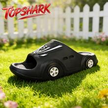 TopShark Kids Fashion Slippers - Dark Grey - View 2