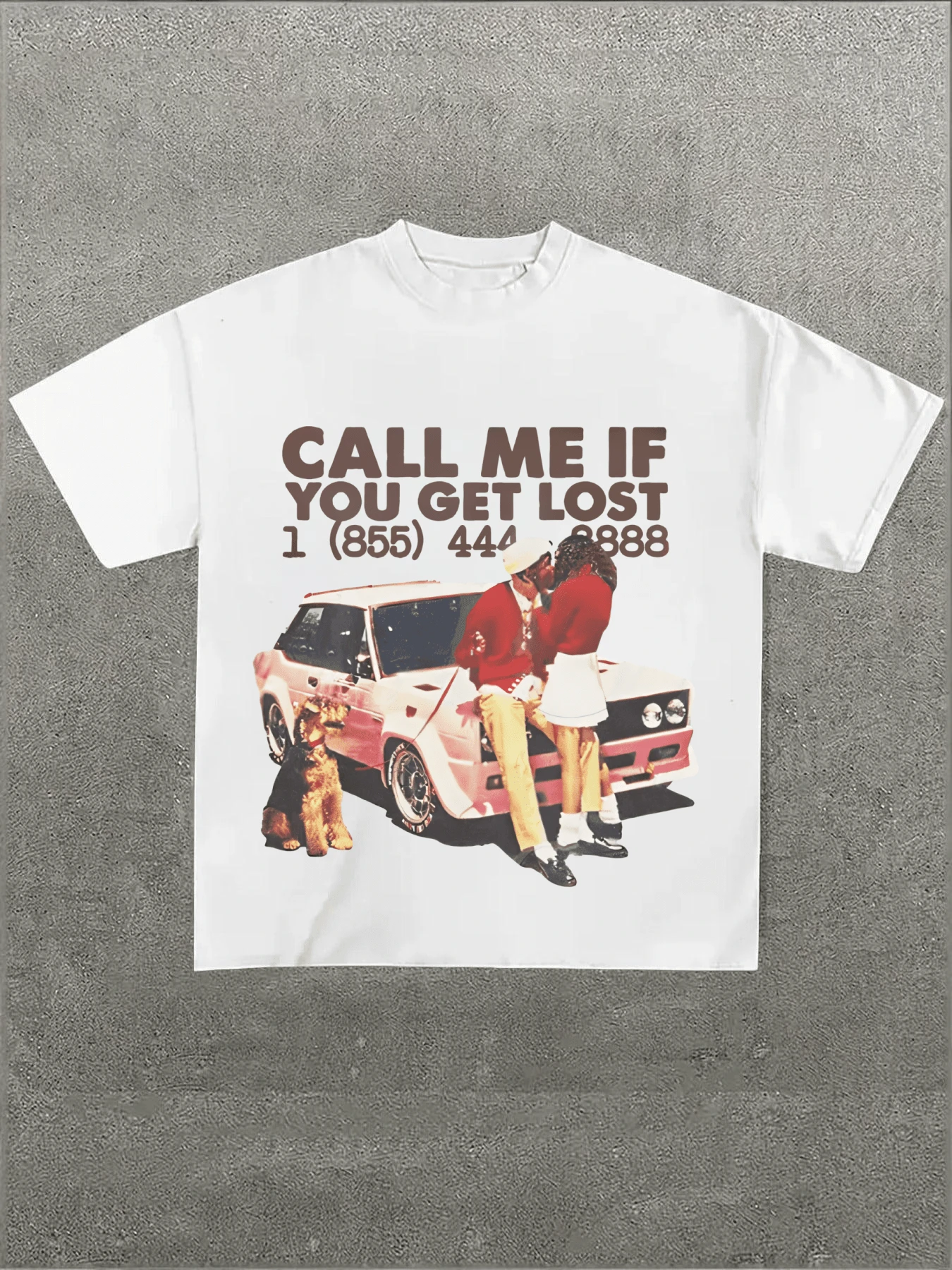 Plus Size Retro Car-Themed Romantic Graphic Tee,Casual Digital Print Pure Heavy Cotton T Shirt,220g Cotton T-Shirt,Gift,Summer,Unisex