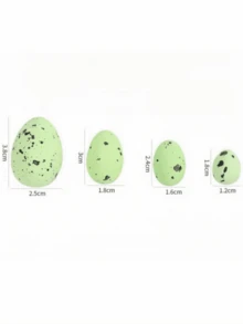 100pcs Easter Eggs, Colorful Foam Eggs For DIY Wreath Decoration, Spotted Eggs, Realistic Chicken Eggs (Assorted Styles And Colors) - Multicolor - View 2