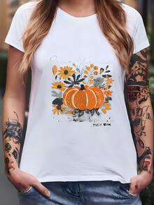 Women Plus Size Sports Tees & Tanks - White - View 2