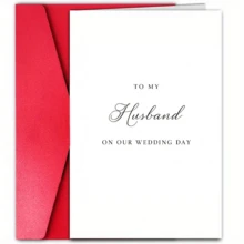 1pc To My Husband & Wife On Our Wedding Day, Wedding Day Husband & Wife Card, To My Wife On Our Wedding Day, To My Husband On Our Wedding Day - Multicolor - View 2