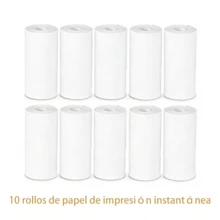 10 rollos de papel de impresión instantánea