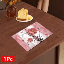 1件装花卉图案吸水餐具沥水垫，餐具沥水垫，咖啡机台面吸水垫，水槽排水垫，软水龙头吸水垫，水槽杯垫，家居装饰，厨房用品，浴室配件 - 彩色 - 查看 16