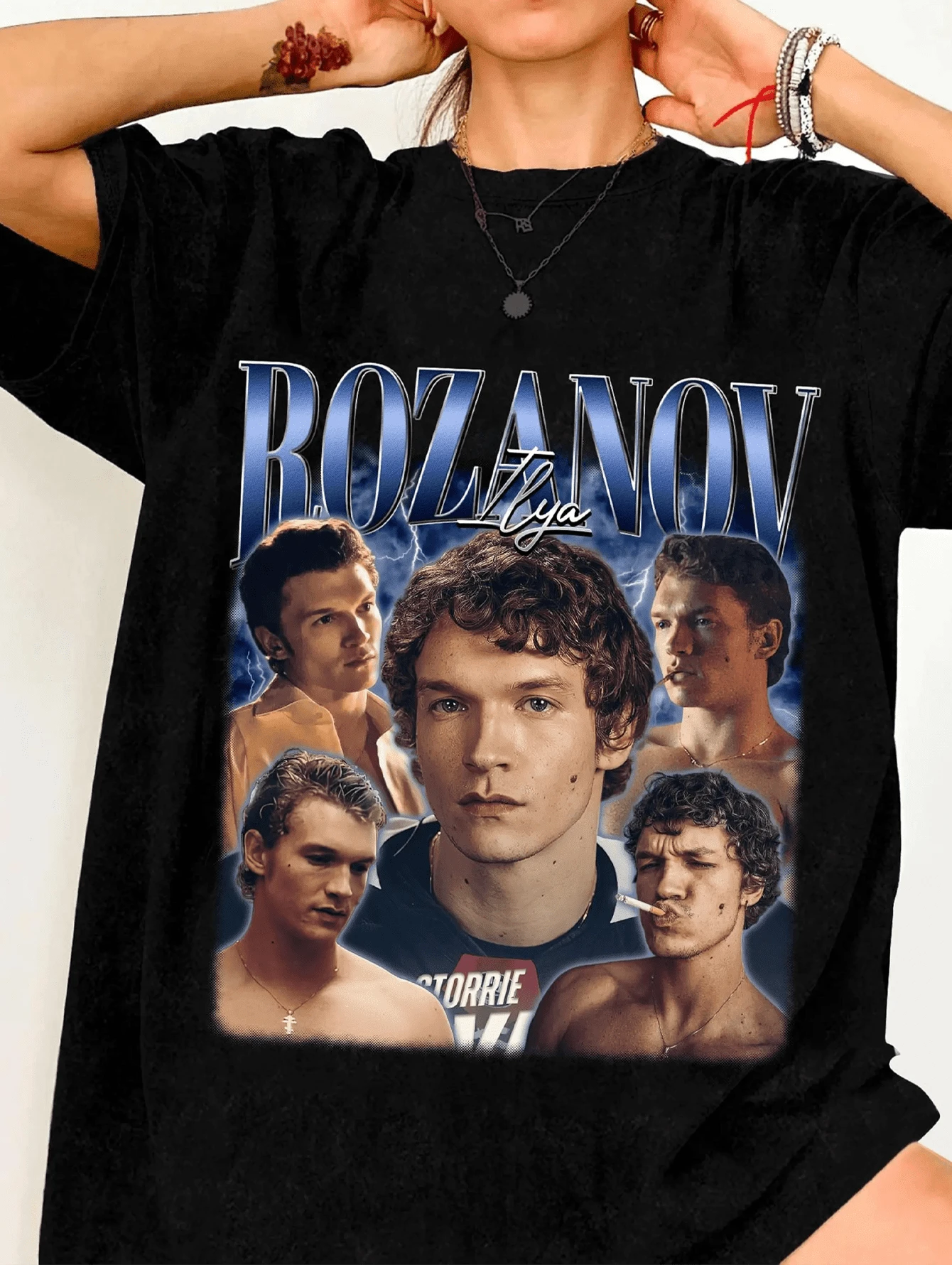 Plus Size Women's Vintage Hockey Hollanov Heated Rivalry Graphic Tee T-Shirt Casual Minimalist Pattern Round Neck Short Sleeve Loose Fit Plus Size T-Shirt, Suitable For Summer, Going Out - 6A - 查看 1