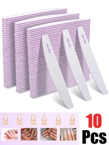 25/10/3Pcs Nail File, Professional Nail File, 100/180/240 Grit Double-Sided Graded Nail Buffers, Natural Nails, Nail Tech Supplies, Nail Tech Must Haves, Washable Reusable Emery Board - Grey - View 13
