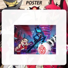 Haz/Bin Hotel Poster, Anime Poster, Anime Fans Merchandise, Vox Poster, Self-Adhesive Poster, Decorative Poster, Can Be Pasted On Walls In Living Room, Bedroom, And Other Spaces, Also Suitable For Decorating Imperfect Walls, Beautiful Decorative Gift - Multicolor - View 6