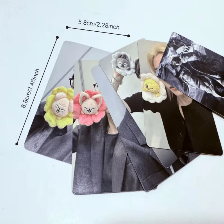 55张SKZ迷你专辑照片卡套装，偶像LOMO书签收藏，K-Pop粉丝生日礼物 - 彩色 - 查看 1