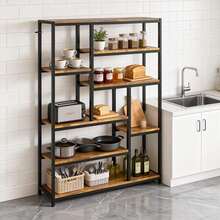 Estantería De Cocina Estantería De Panadería De 8 Niveles - Marrón - Ver 1