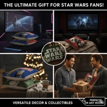 Star Wars 星球大战亚麻丝滑柔软枕套 - 透气亲肤，触感凉爽，信封式开口，有红色、绿色、蓝色等多种颜色可选 - 可机洗，亚麻枕套，圣诞礼物，秘密圣诞老人礼物，情人节礼物，圣诞袜填充物，沙滩，夏季，度假，节日，旅行必备，外出上衣，家居用品 - 彩色 - 查看 2