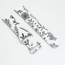 1pc Silicone Watch Band Compatible With Samsung Galaxy Watch 4/5/6/7 40mm 44mm 5 Pro 45mm, Dual-Tone Dandelion Watch Band For Galaxy Watch 6/4 Classic - 20mm - View 14