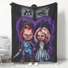 Nightmare Before Christmas  & Sally Patchwork Fleece Throw Blanket, Super Soft Warm Cozy Flannel For Couch Bed, 280 GSM Lightweight Plush, Great Gift For Fans, Home Decor, All Seasons - Nhiều màu 31 - Xem 7