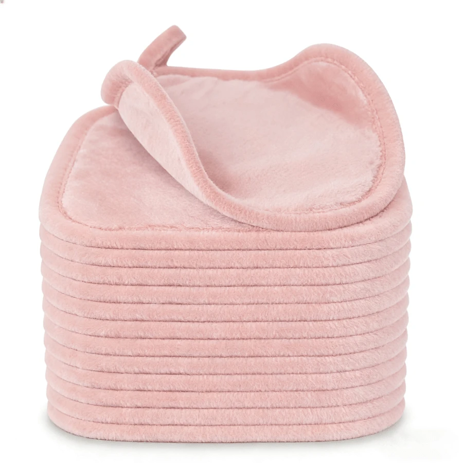 2pcs Reusable Makeup Remover Cloths, Ultra Soft Microfiber Face Towels, Suitable For All Skin Types, 6" X 6" Women's Facial Cleansing Cloth - Multicolor - View 1