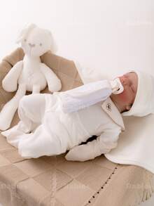 4-Piece Baby Bear Set, , 100% Cotton, For Girls And Boys, Unisex, Newborn - 杏色 - 查看 4