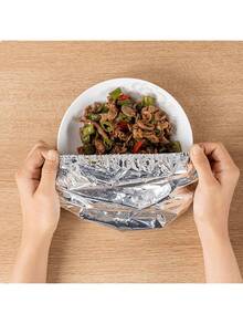 10/20PCS Kitchen Table Meal Aluminium Fum Foil Insulation Lid Freshness Cover, Elastic Mouth Bowl Cover Thermostat Cover, Round Thickened High Temperature Resistant, Easy To Clean And Reusable, Kitchen Thermal Wonders, Kitchen Freshness Insulation Film Lid, Family Leftovers Dustproof Aluminium Lid, Suitable For Family Kitchen, Camping Picnic - Multicolor - View 7