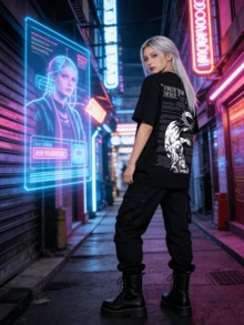 Men's T-Shirt, "Forgive Them, Father" Graphic Tee, Unisex, Casual, Crew Neck, Religious Illustration, Steel Ball Run - Manga - Inspired By Jesus, Spiritual Statement, Men's Sweater, Men's T-Shirts, Cotton Crew Neck T-Shirt, Short Sleeve, Men's Summer Tops, Sleeve T-Shirt, Summer Clothing, T-Shirts For Summer Tops - 黑色 - 查看 14