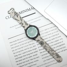 1pc Silicone Watch Band Compatible With Samsung Galaxy Watch 4/5/6/7 40mm 44mm 5 Pro 45mm, Dual-Tone Dandelion Watch Band For Galaxy Watch 6/4 Classic - 20mm - View 6