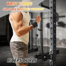 Dây đeo cổ tay thể dục có thể điều chỉnh với thiết kế chống trượt, dây đeo cổ tay thể dục chịu lực cao - Thích hợp cho máy tập cáp, nâng tạ, hít xà, phòng tập thể dục và tập luyện tại nhà, phụ kiện hỗ trợ tập luyện, dụng cụ tập luyện sức mạnh. - màu đen - Xem 3