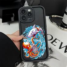 Funda con cubierta de cámara ojo celestial y borde escalonado, cubierta completa de la cámara,funda de silicona flexible,con orificios precisos, Patrón de Calcomanía acuática, Para Apple 17Air/16E/15/14/13/12/11/XR/XS/PRO/PLUS/PROMAX/MINI, Galaxy S/A/M 26/25/24/23/56/55/54/53/36/35/34/33/32/16/15/14/13/12/06/05/04/03/02 FE/Plus/Ultra, Poco/Redmi/Note 13/12/11/10/9/8/X7/X6/X5/X4/M6/M5/M4/F7/F6/F5/C75/C65/C40, G84/82/71/54/52/51/34/24/22/13/04/E40/E22/E20/E14/Edge30,Infinix Note40|Hot30|Gt20, Es ideal para una variedad de ocasiones festivas como san valentín, Es ideal para uso personal o como regalo. - Negro - Ver 5