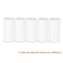 Multifunctional Portable Wireless Thermal Printer For Printing Worksheets, Labels, Photos And Text With Name Heating Printing Paper - 1 Roll Of Thermal Paper - 5 Rolls Of Self-adhesive Printing Paper - View 5
