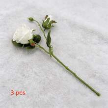 1pc/3pcs/6pcs Artificial Rose Flowers, Fake Double Flower Bouquet, Home Decor, Vase Decor, Wedding Bouquet, Wedding Backdrop Decor, Bedroom & Living Room Decor / Artificial Lifelike Rose Flowers, Suitable For All Seasons - Multicolor - View 26