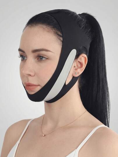 여성용 페이셜 붕대, 재사용 가능한 수면 마스크, 수면, 운동, 요가, 얼굴 리프팅, 얼굴 훈련에 적합