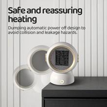 600瓦/1200瓦便携式电暖器，双速可调，广角加热，节能家用，过热保护，轻巧便携，适用于办公室、卧室、书房，冬季快速升温