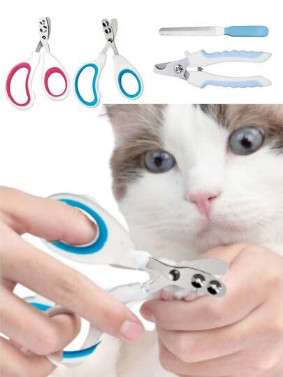 1 Piece Newest European And American Pet Nail Clippers, Including Blind Cut Nail Clippers With Round Hole, Anti-Accidental Nail Clippers For Cats And Dogs, Pet Supplies, Stainless Steel Nail Clipper Tools, Best Selling Pet Nail Clippers In The Middle East