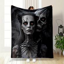 Nightmare Before Christmas  & Sally Patchwork Fleece Throw Blanket, Super Soft Warm Cozy Flannel For Couch Bed, 280 GSM Lightweight Plush, Great Gift For Fans, Home Decor, All Seasons - Multicolor 27 - View 35