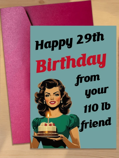 送给挚友的独特29岁生日贺卡 - 饱含深情的祝福和感谢，完美适用于周年纪念日和特殊场合