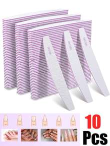 25/10/3Pcs Nail File, Professional Nail File, 100/180/240 Grit Double-Sided Graded Nail Buffers, Natural Nails, Nail Tech Supplies, Nail Tech Must Haves, Washable Reusable Emery Board - Grey - View 14