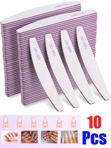 25支/10支/3支指甲锉，100/180/240目双面指甲锉，可水洗，可重复使用，适用于天然指甲和亚克力指甲，用于指甲塑形、打磨和抛光，美甲和足疗，适用于家庭和美甲沙龙，美甲用品，指甲护理产品。 - 灰色 - 查看 9