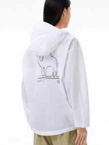 CAMEL CROWN Women's Outdoor Sun Protection Jacket, UV-Resistant, Water-Repellent, Cooling, Moisture-Wicking, And Quick-Drying. Suitable For Spring And Summer. Unisex Style. - White Cobblestone - View 2