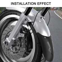 1pc Universal Motorcycle Front & Rear Fender Extender, With Screws, Splash Guard, Fits Motorcycles - Multicolor - View 4