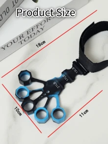 1/5个装新款硅胶手指拉伸器腕力训练球，符合人体工学的握力增强器，适用于健身训练、肌肉塑形和康复，便携式握力训练器 | 手持式设备 | 弹性带设计 - 彩色 - 查看 8