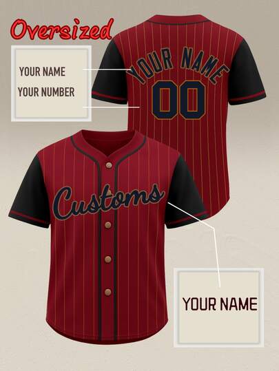 Customizable Maroon Baseball Jacket For Men, Plus Size - Design Your Dream Team Uniform, Ideal For Fans, Athletes And Parties